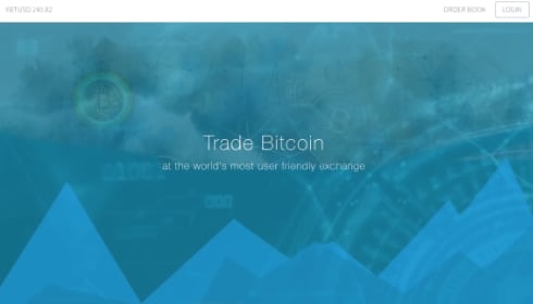 Homepage of the Bitcoin site.