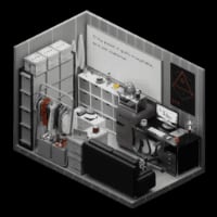 An isometric view of our storage unit home